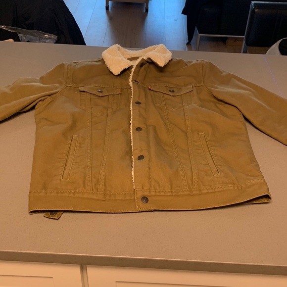 Levi's Other - Brown Denim Sherpa